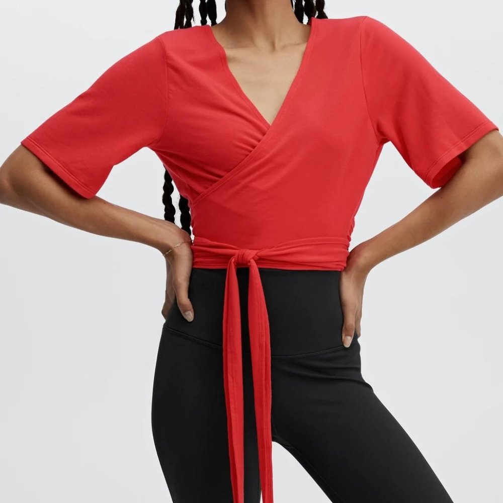 Fabletics Laila Wrap Top - Size XS